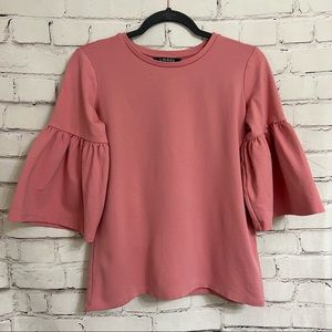 Ralph Lauren Flounce Sleeve Top